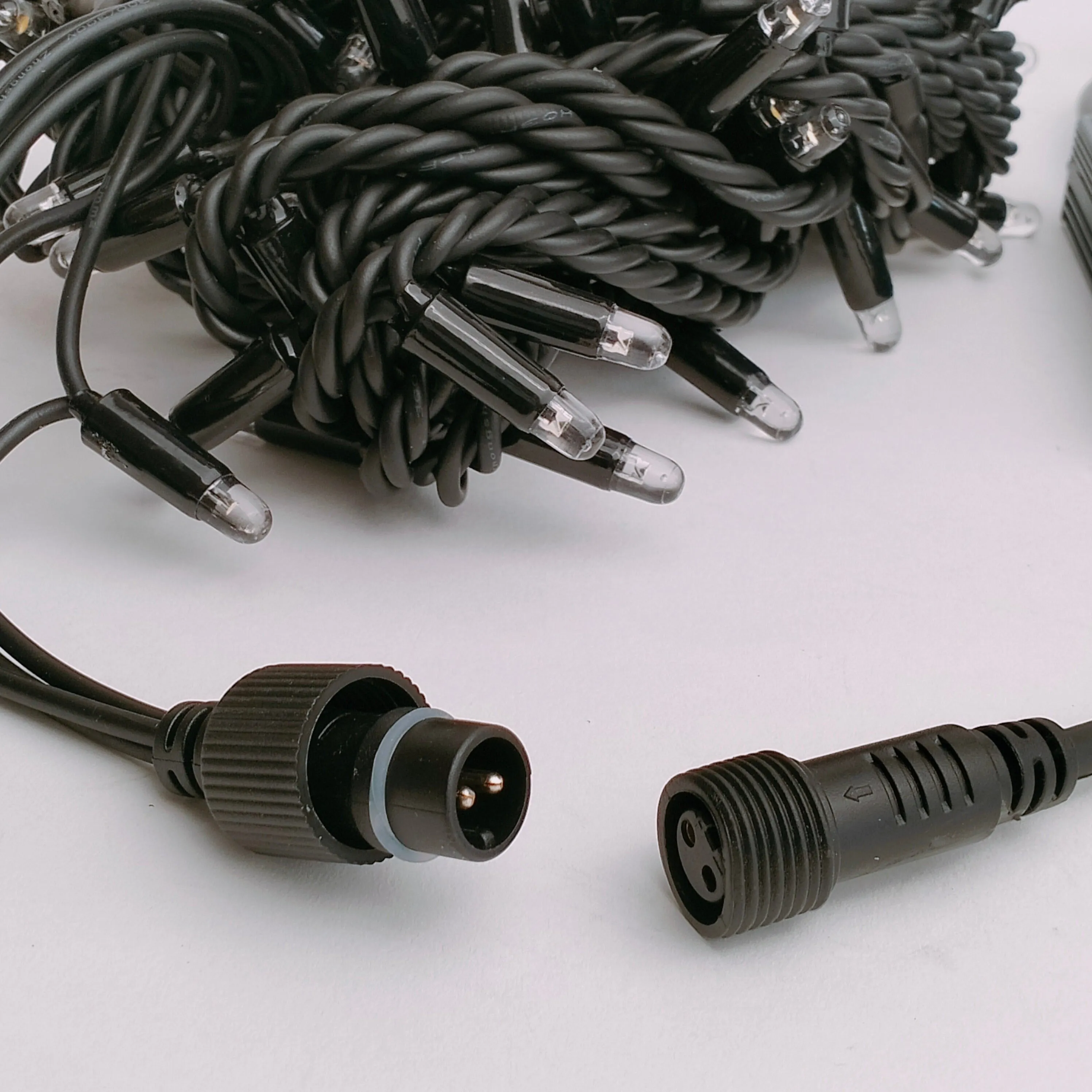 Outdoor Low Voltage Fairy Lights | 10m Black Rubber Cable Connectable | Pro Series Low Voltage