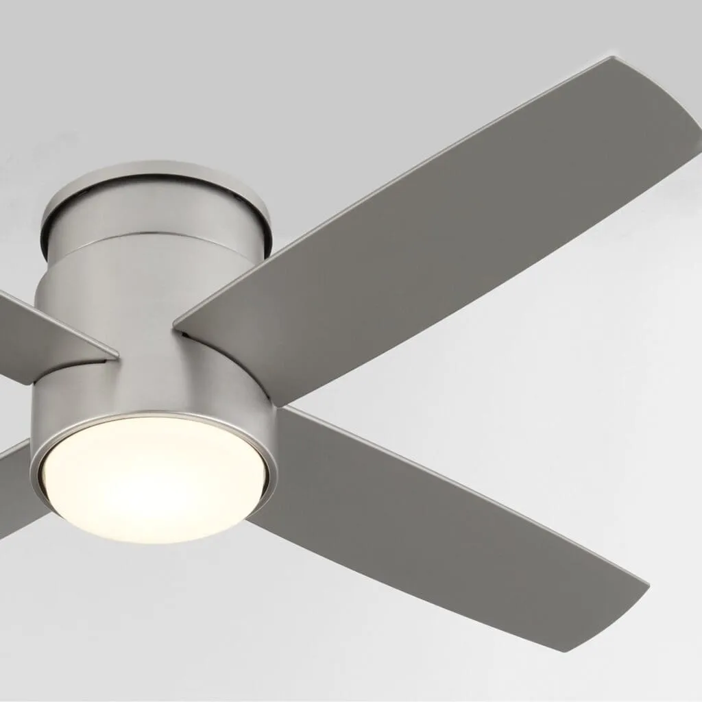 Oxygen OSLO Hugger Small Ceiling Fan 44 Inch - Black 3-128-15, Satin Nickel 3-128-24, White 3-128-6