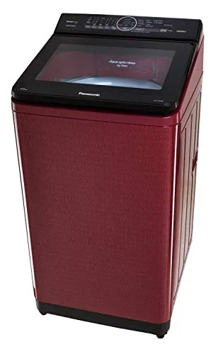 Panasonic 7.5 Kg 5 Star Built-In Heater Fully-Automatic Top Loading Washing Machine (NA-F75AH9RRB, Wine Red, Active Foam System)