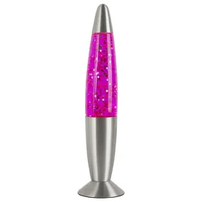 Peace Motion Glitter Lamp | Pink