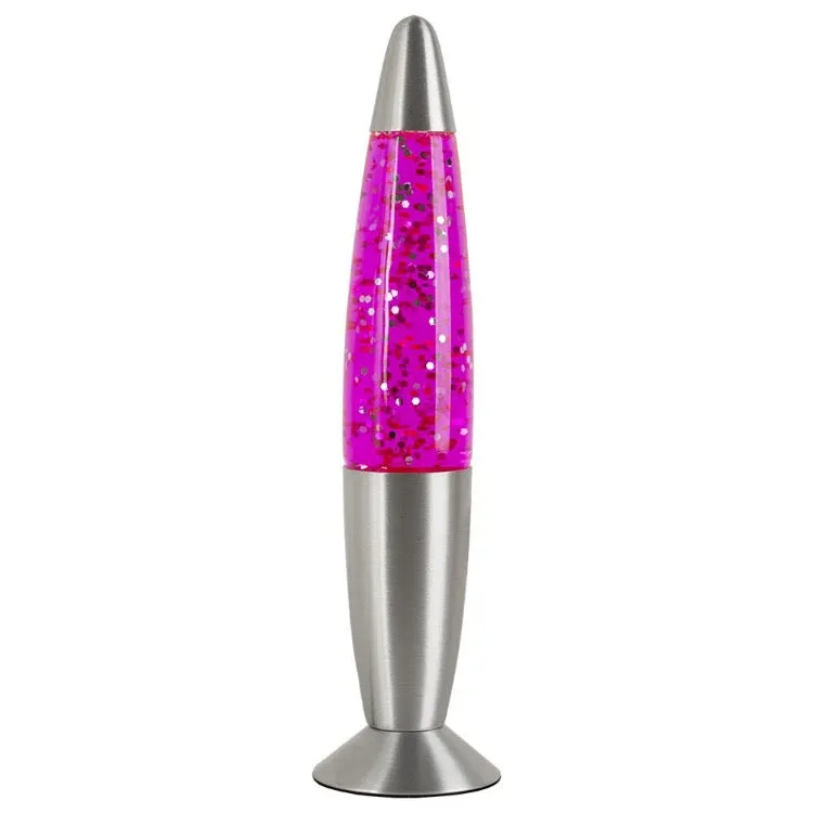 Peace Motion Glitter Lamp | Pink