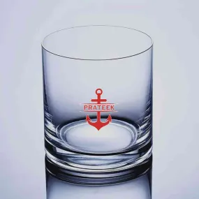 Personalized Whiskey Glass with Name - Colored Printed Alcohol Glasses