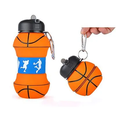 Portable Silicone Collapsible Sports Water Bottle