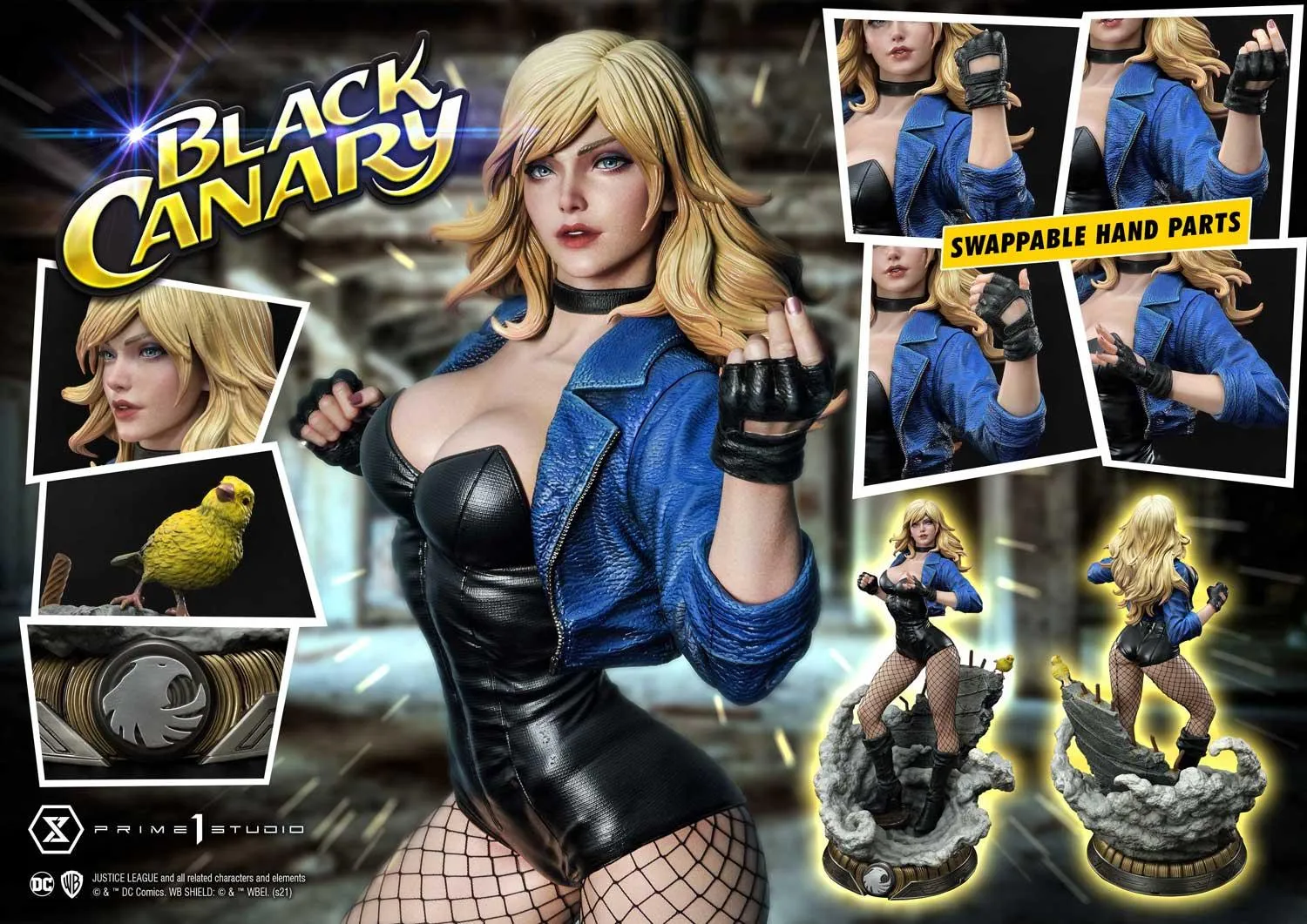 PRIME 1 STUDIOS DC COMIC BLACK CANARY REGULAR VERSION 1/3 SCALE - MMDC-49