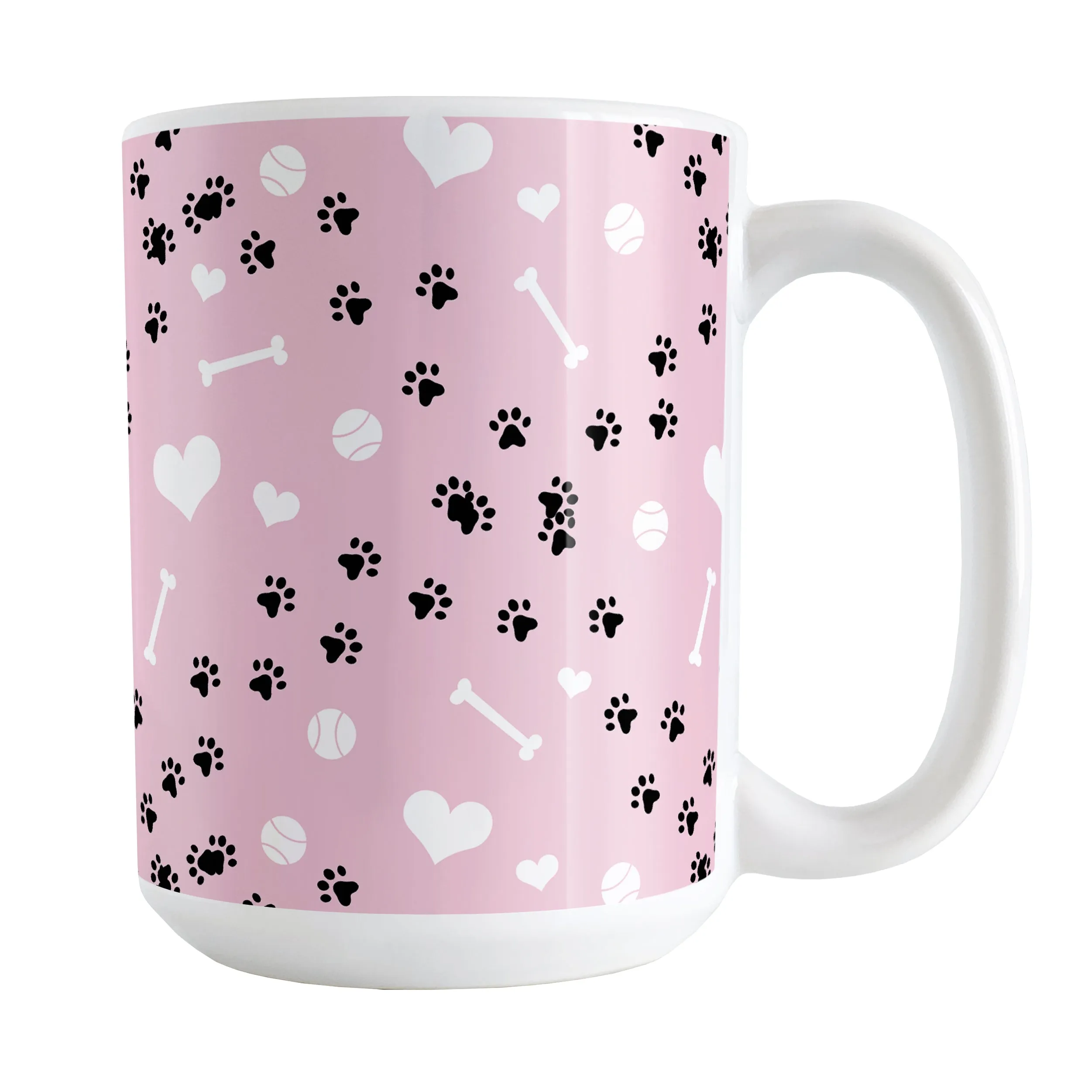 Puppy Run Pink Dog Mug