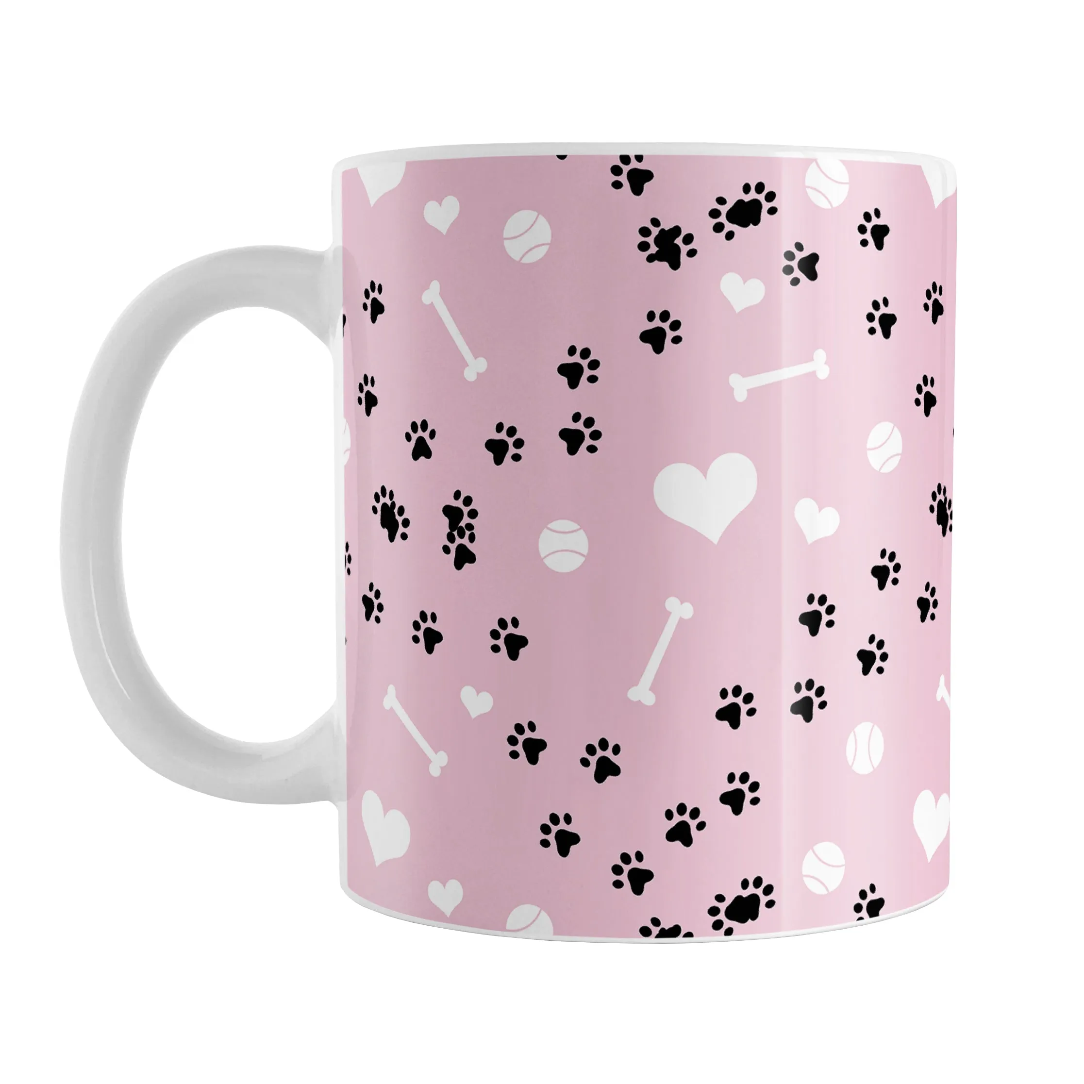 Puppy Run Pink Dog Mug