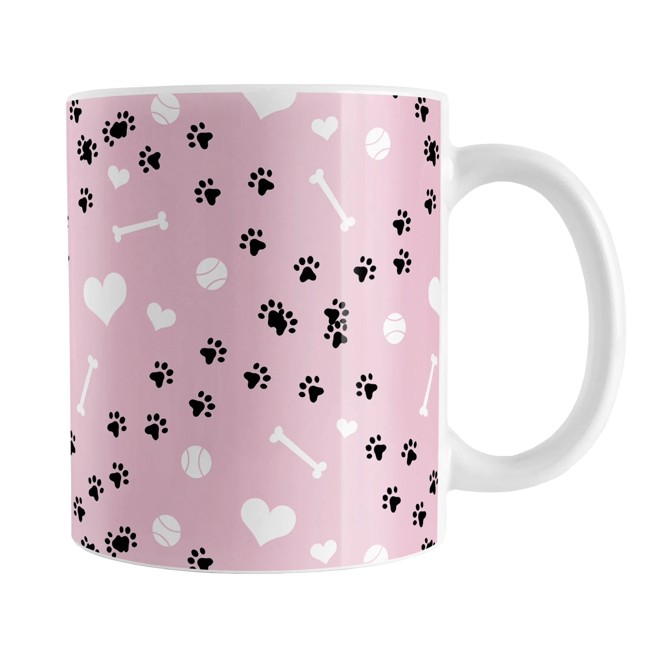 Puppy Run Pink Dog Mug