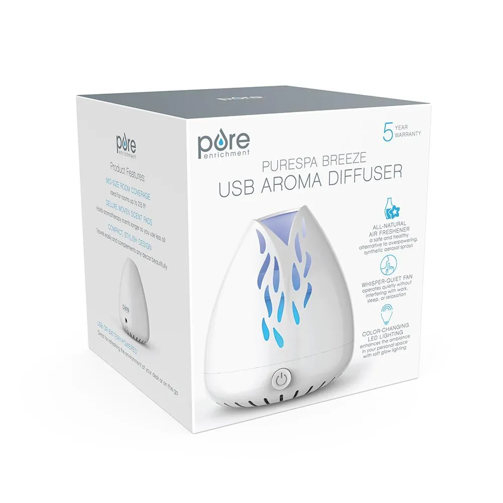 PureSpa™ Breeze USB Essential Oil Diffuser