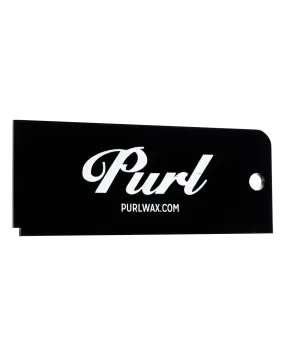 Purl Acrylic Ski & Snowboard Wax Scraper 6" - Black