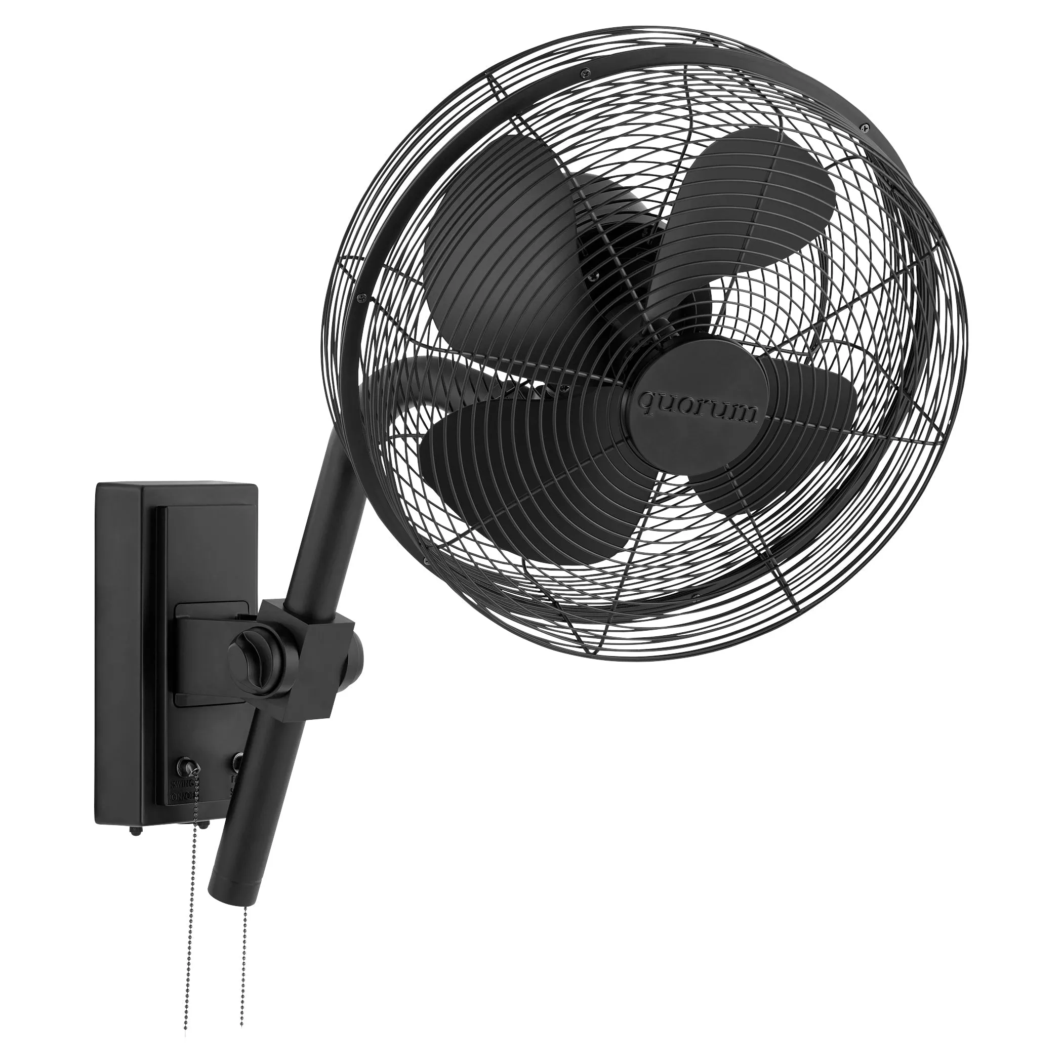 Quorum Cyprus 98134-59 Patio Fan - Matte Black