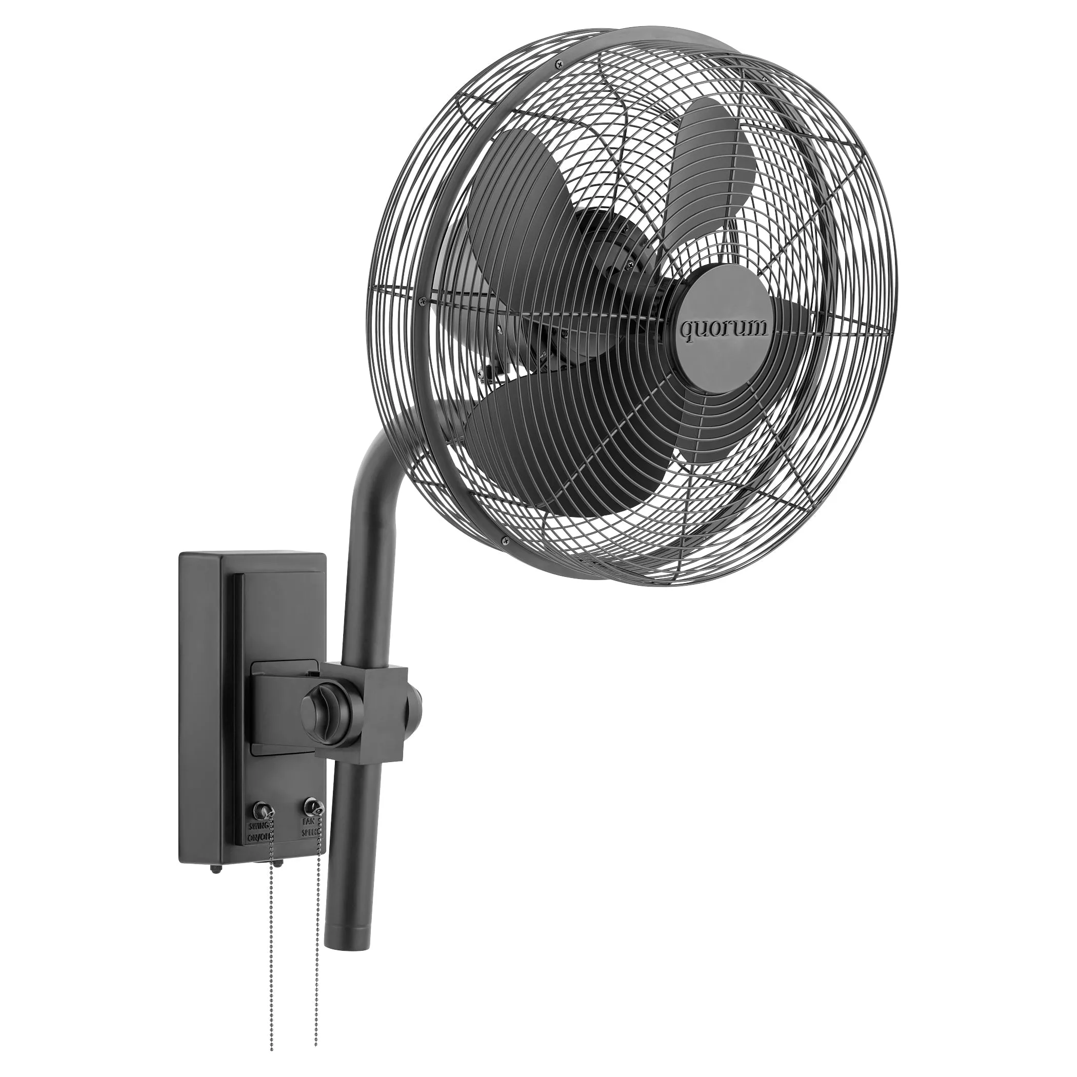 Quorum Cyprus 98134-59 Patio Fan - Matte Black