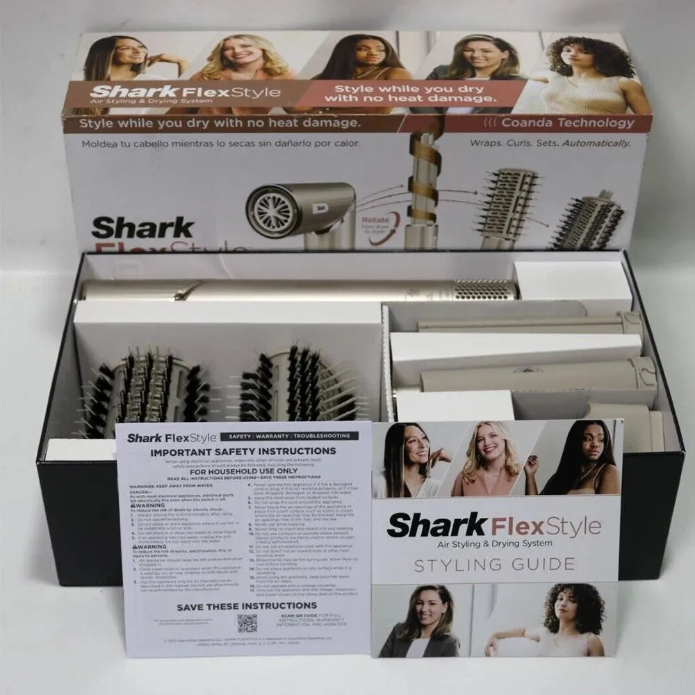 "Best Selling" Shark HD430 FlexStyle Negative Ion Hair Dryer & Airwrap,Powerful Hair Dryer Brush & Multi-Styler with Auto-Wrap Curlers