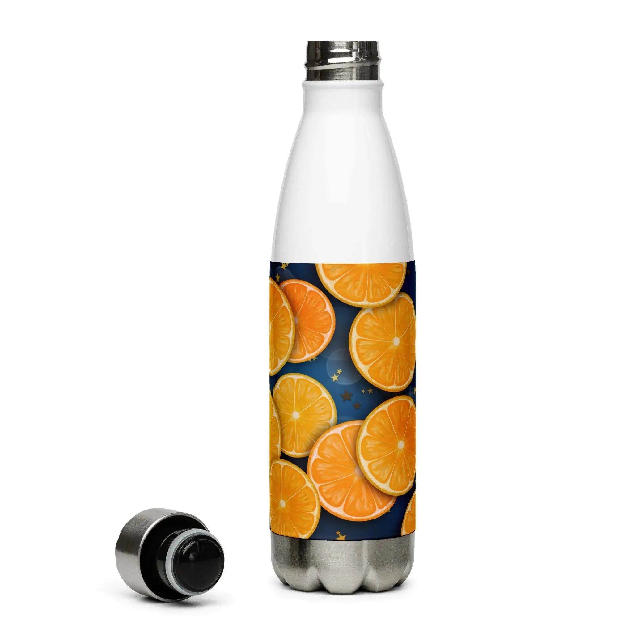 "Florida Oranges" Collection - Stainless Steel Water Bottle with Florida Oranges Print