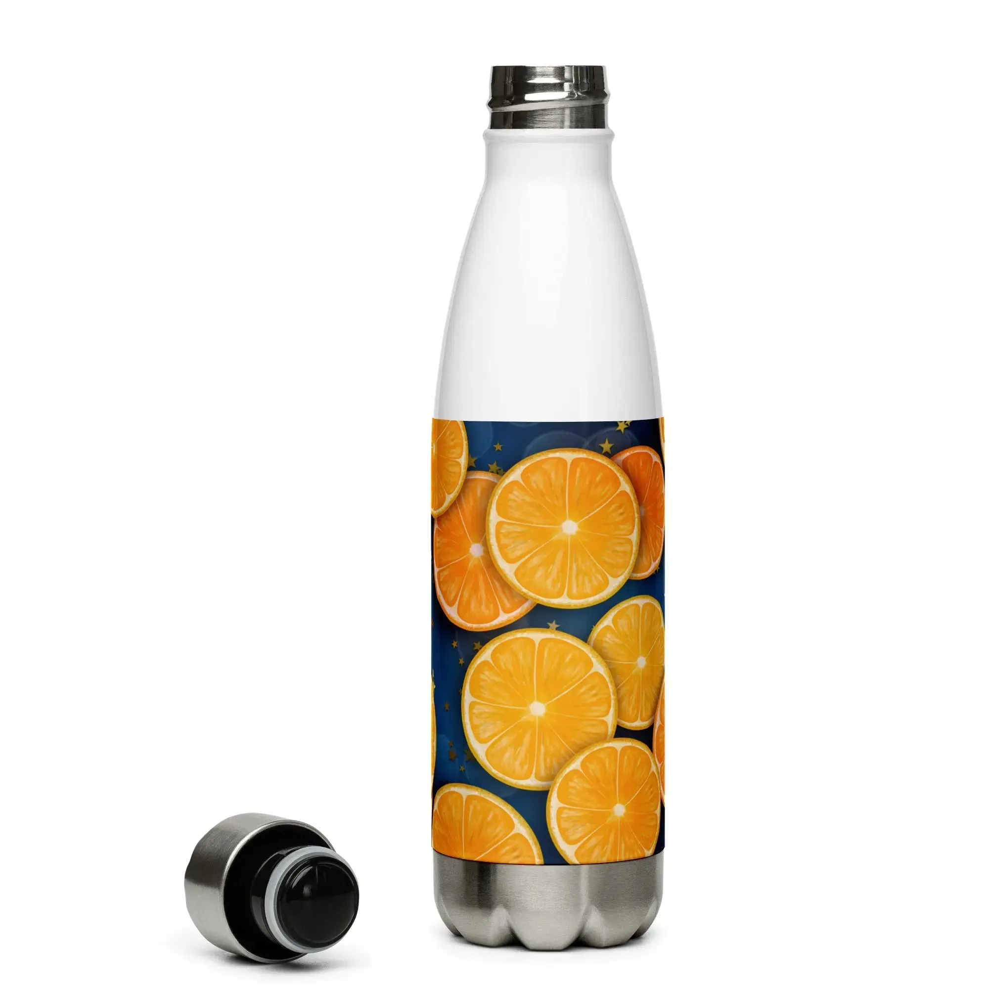 "Florida Oranges" Collection - Stainless Steel Water Bottle with Florida Oranges Print