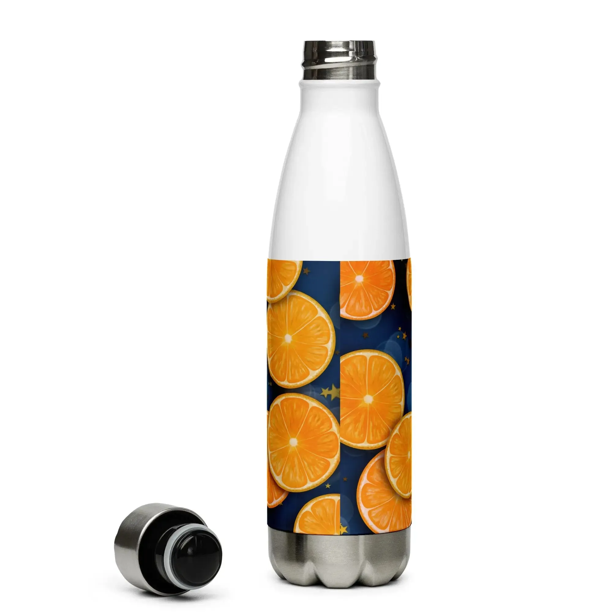 "Florida Oranges" Collection - Stainless Steel Water Bottle with Florida Oranges Print