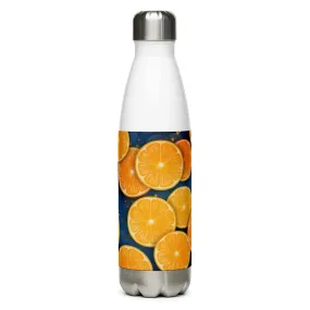 "Florida Oranges" Collection - Stainless Steel Water Bottle with Florida Oranges Print