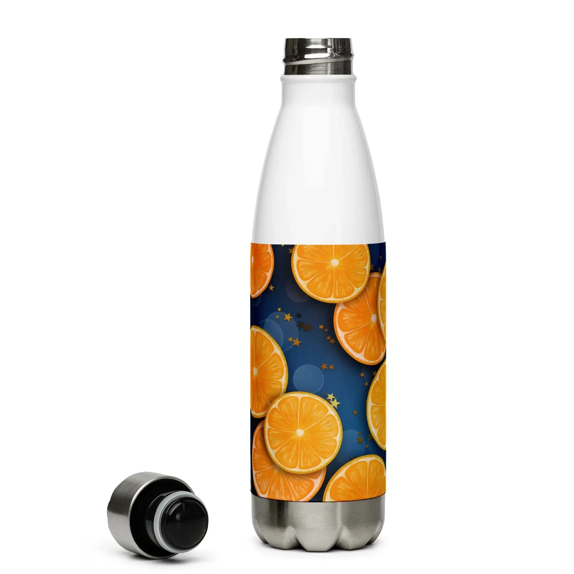 "Florida Oranges" Collection - Stainless Steel Water Bottle with Florida Oranges Print