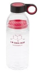 "I ♥ Citric Acid" - 18oz Water Bottle (red)