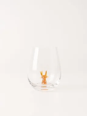 Reindeer Stemless Wine Glass