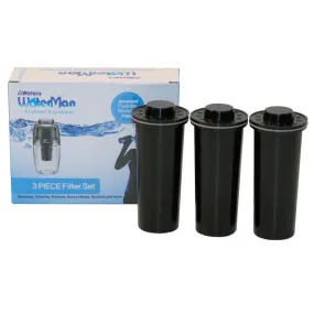 Replacement Filters for Mini Waterman 600ml & MyWater Jug 3pk - Black