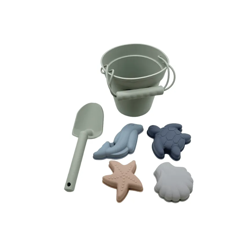 Silicone Beach and Sand Toy 6-Piece Set