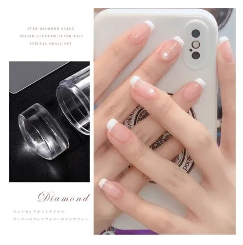 Silicone Transparent Nail Stamper with Scraper