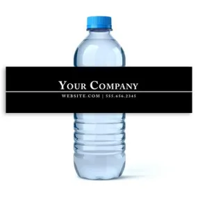 Simple Business Water Bottle Labels