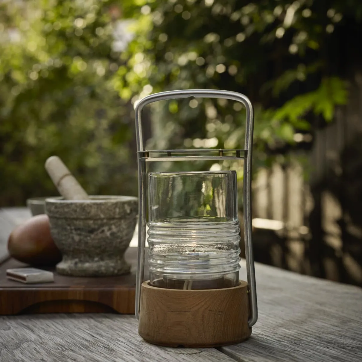 Skagerak Teak Oil Bollard Lamp