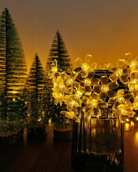 Solar Cherry Blossom String Lights – Waterproof Fairy Lighting for Gardens, Weddings, Parties, & Christmas Décor