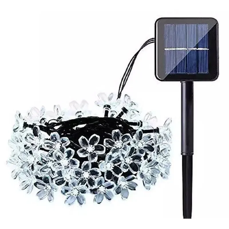 Solar Cherry Blossom String Lights – Waterproof Fairy Lighting for Gardens, Weddings, Parties, & Christmas Décor