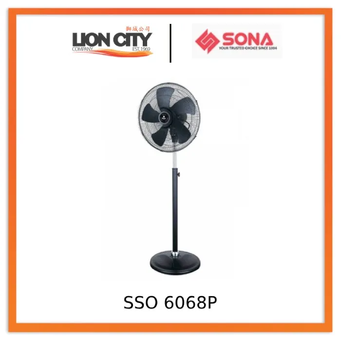 Sona SSO 6068P 20" Power Stand Fan (150W)