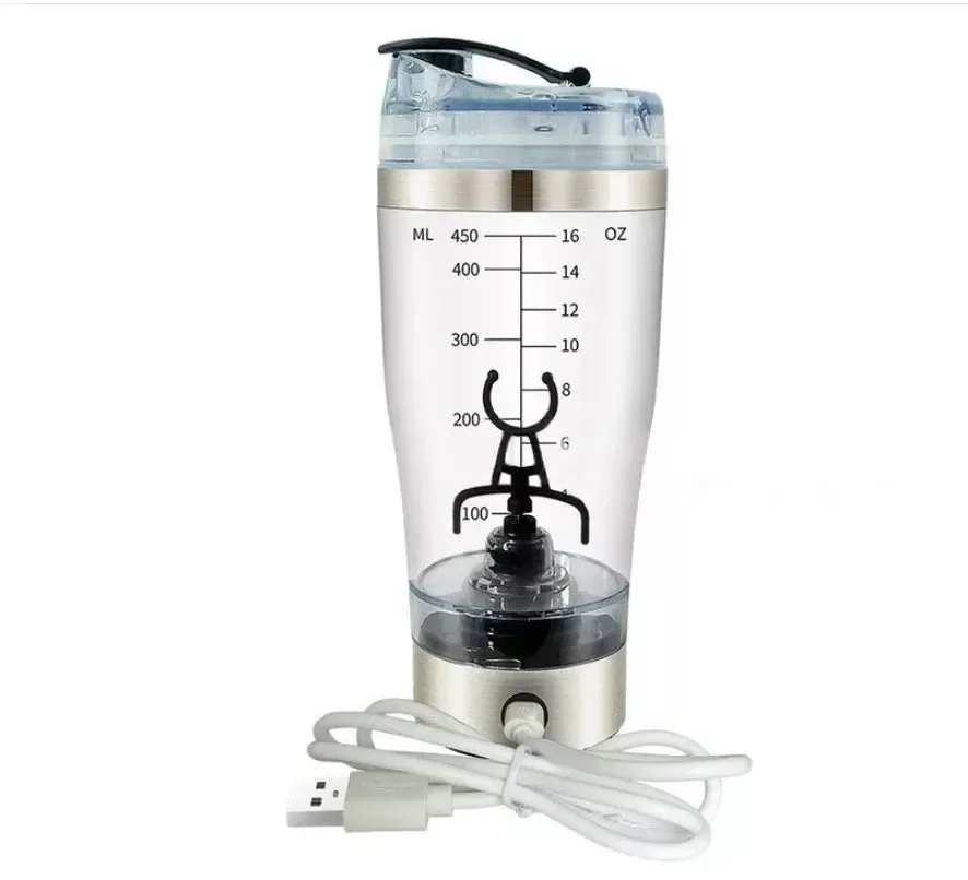 Sports Fitness Blender Electric Protein Shake Stirrer USB Shake Bottle Milk Coffee Blender Kettle Sports And Fitness Charging Electric Shaker Cup