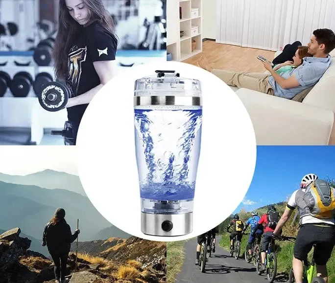 Sports Fitness Blender Electric Protein Shake Stirrer USB Shake Bottle Milk Coffee Blender Kettle Sports And Fitness Charging Electric Shaker Cup