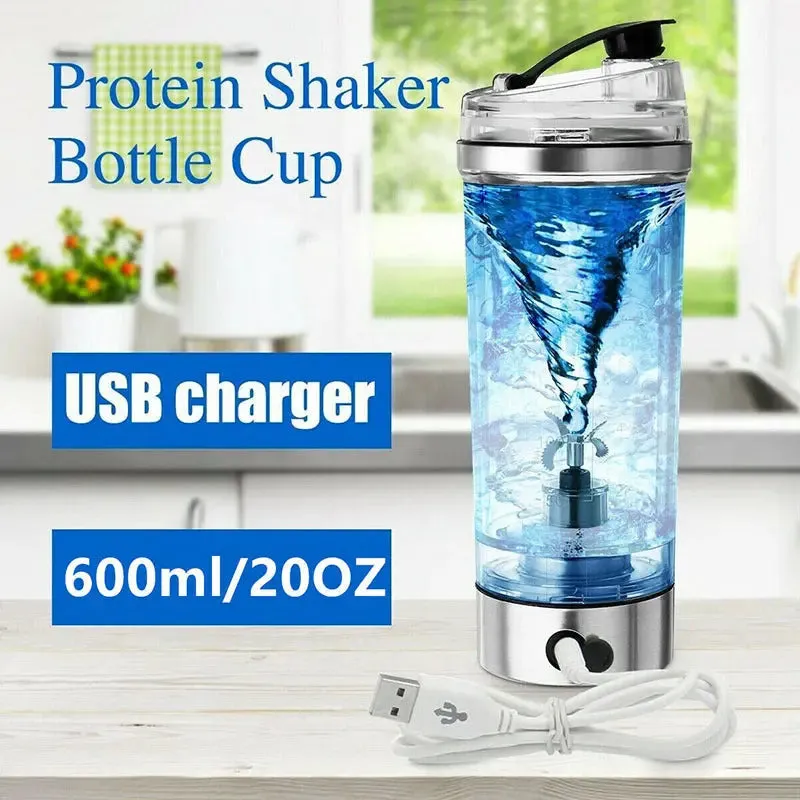 Sports Fitness Blender Electric Protein Shake Stirrer USB Shake Bottle Milk Coffee Blender Kettle Sports And Fitness Charging Electric Shaker Cup