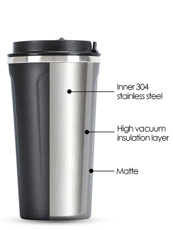 Steel Vacuum Coffee Mug with Lid Metal Water Bottle