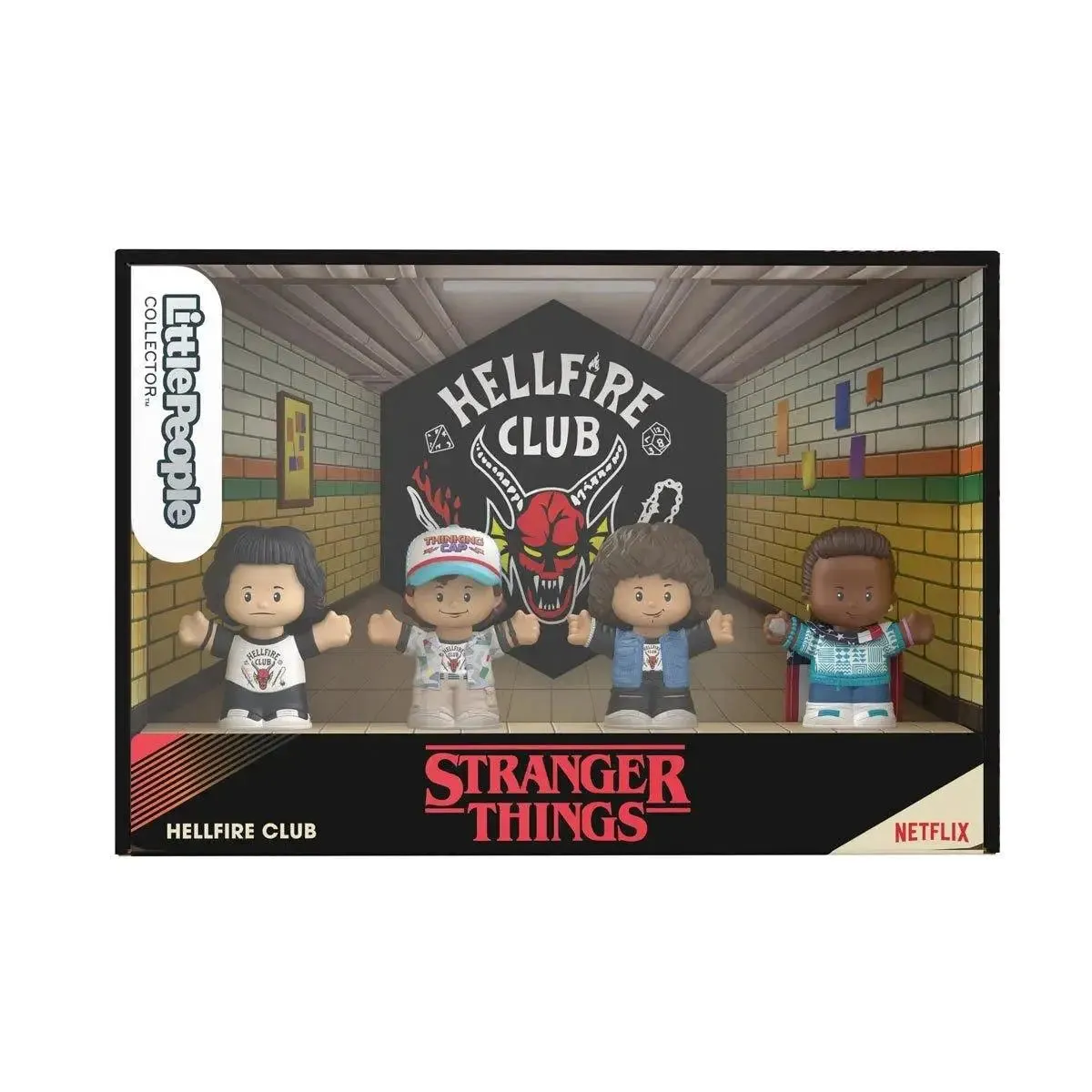 Stranger Things Hellfire Club Never Tell Them The Odds Little People Collector Figure Set - Fan Channel Exclusive