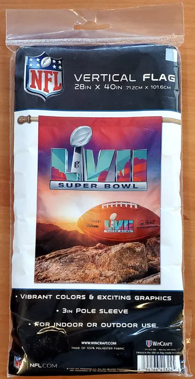 Super Bowl LVII (Arizona 2023) Official NFL Championship Event 28x40 BANNER Flag - Wincraft Inc.