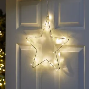 Three Kings Sparkly Star Silhouette