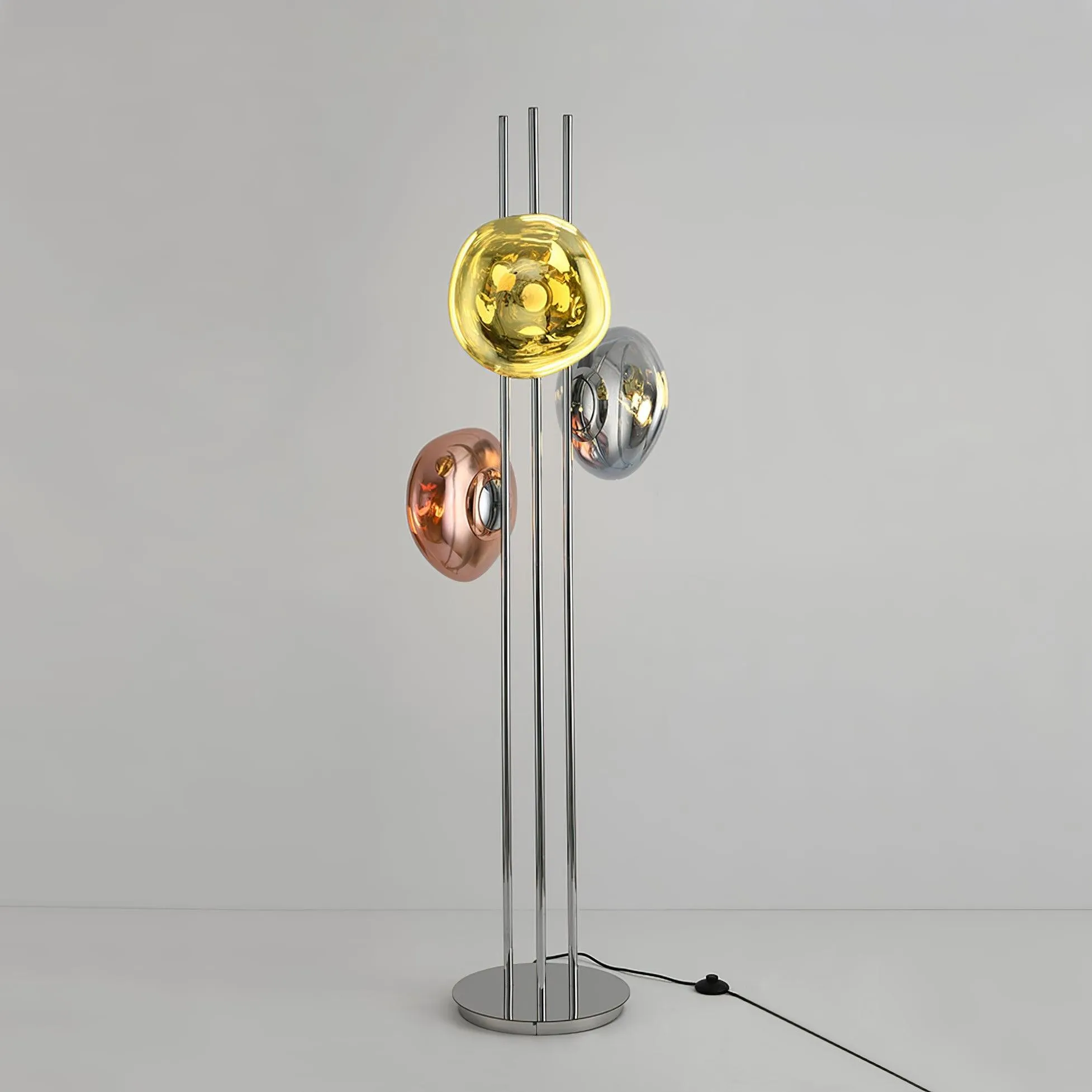 Three Lava Glass Floor Lamp