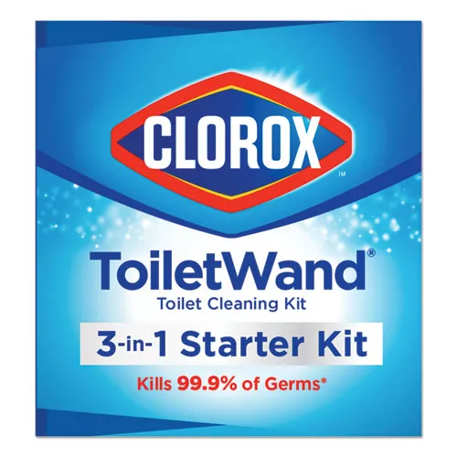 Toiletwand Disposable Toilet Cleaning System: Handle, Caddy And Refills, White, 6/carton