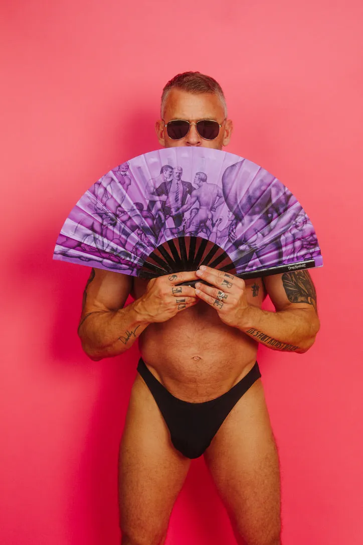 TOM OF FINLAND GET IT FAN BY THE DRAG SYNDICATE