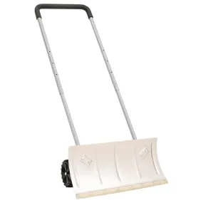 vidaXL Snow Shovel with Extendable Handle Silver 61 cm Blade Steel