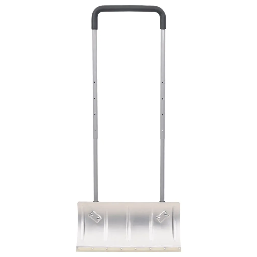 vidaXL Snow Shovel with Extendable Handle Silver 61 cm Blade Steel