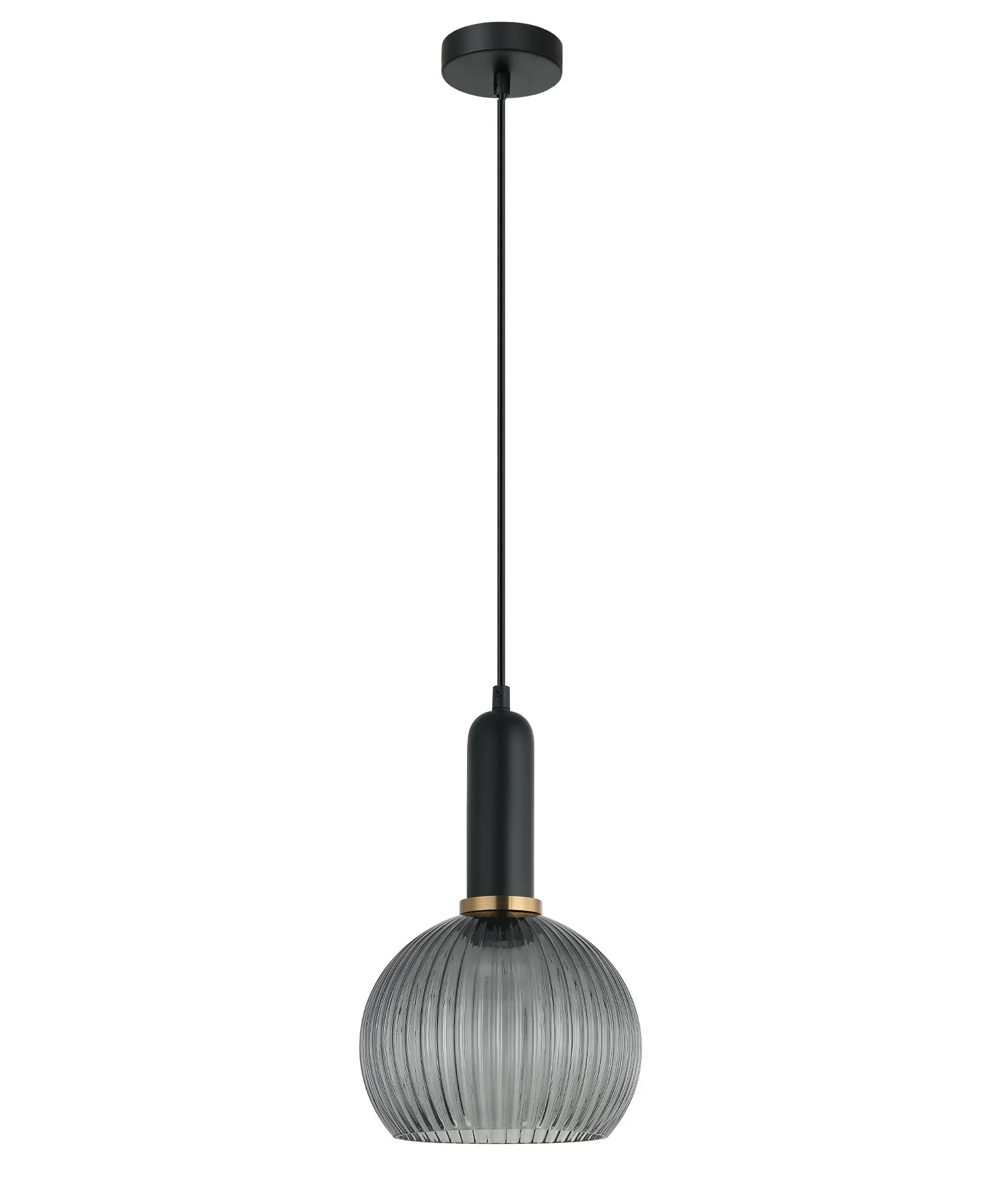 VINTAJ: Interior Wine Glass Shape Ribbed Glass Pendant Lights