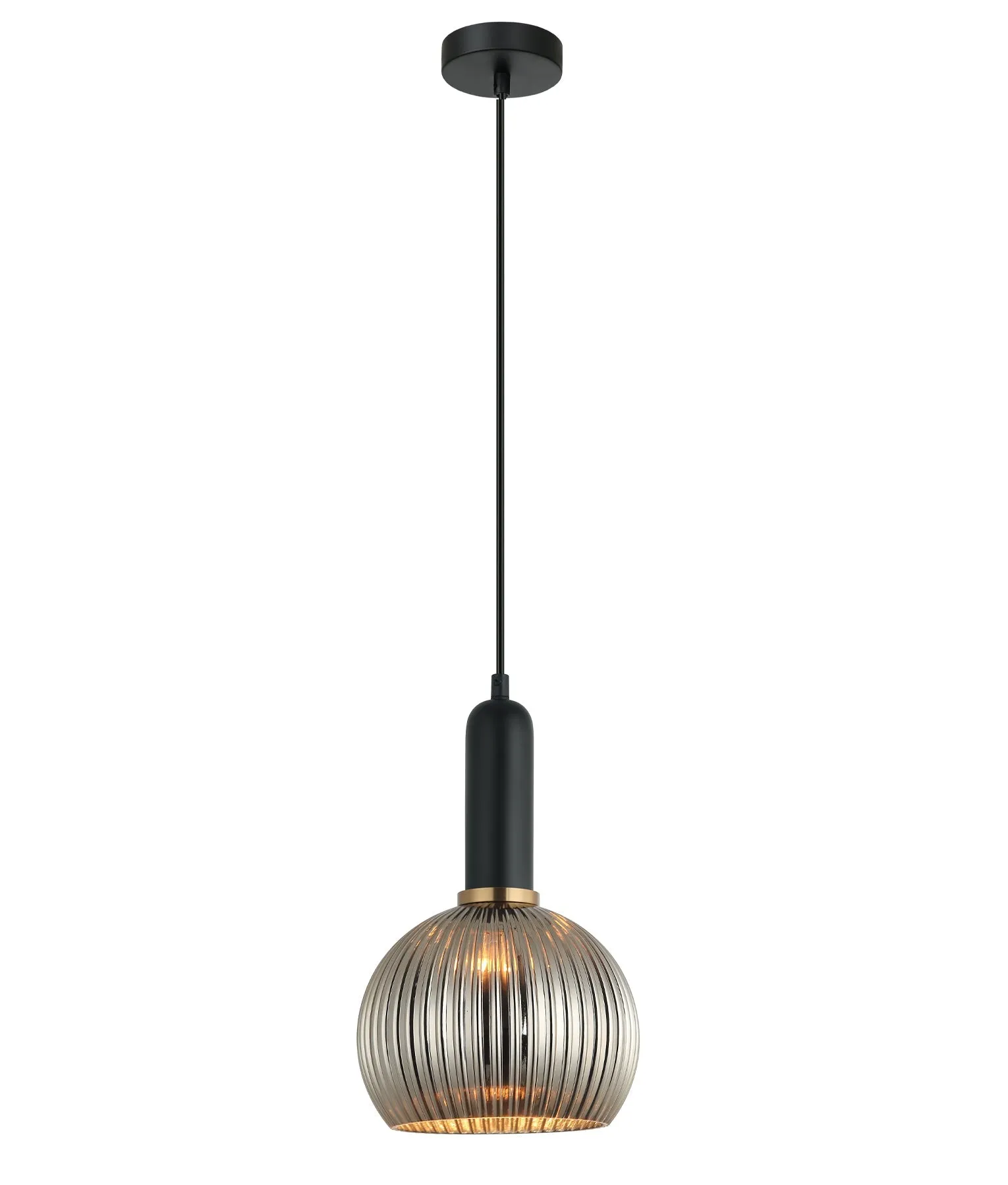 VINTAJ: Interior Wine Glass Shape Ribbed Glass Pendant Lights