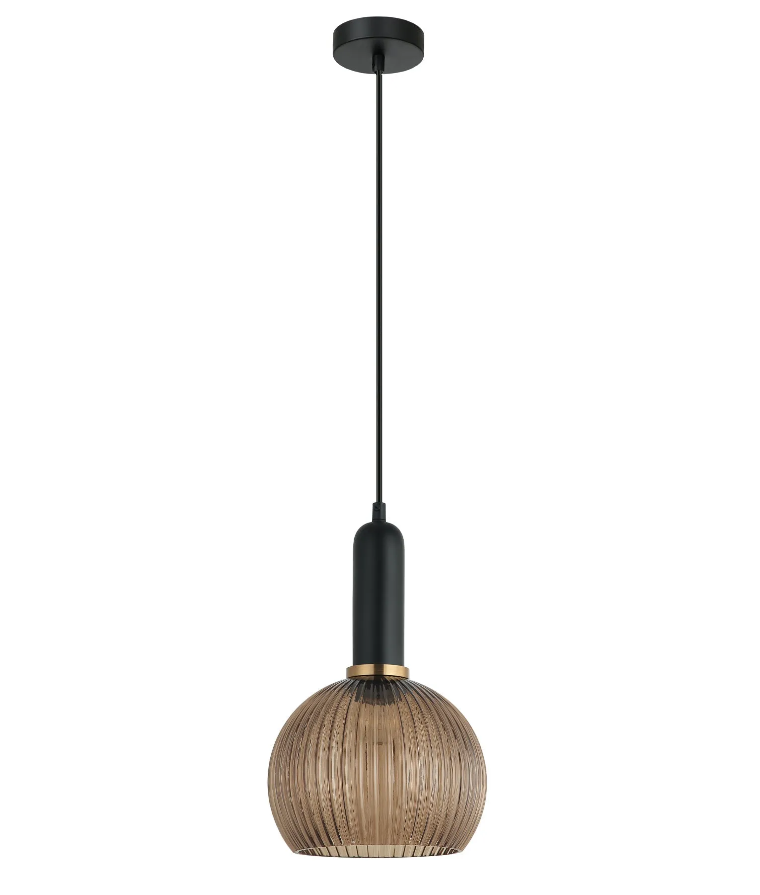 VINTAJ: Interior Wine Glass Shape Ribbed Glass Pendant Lights