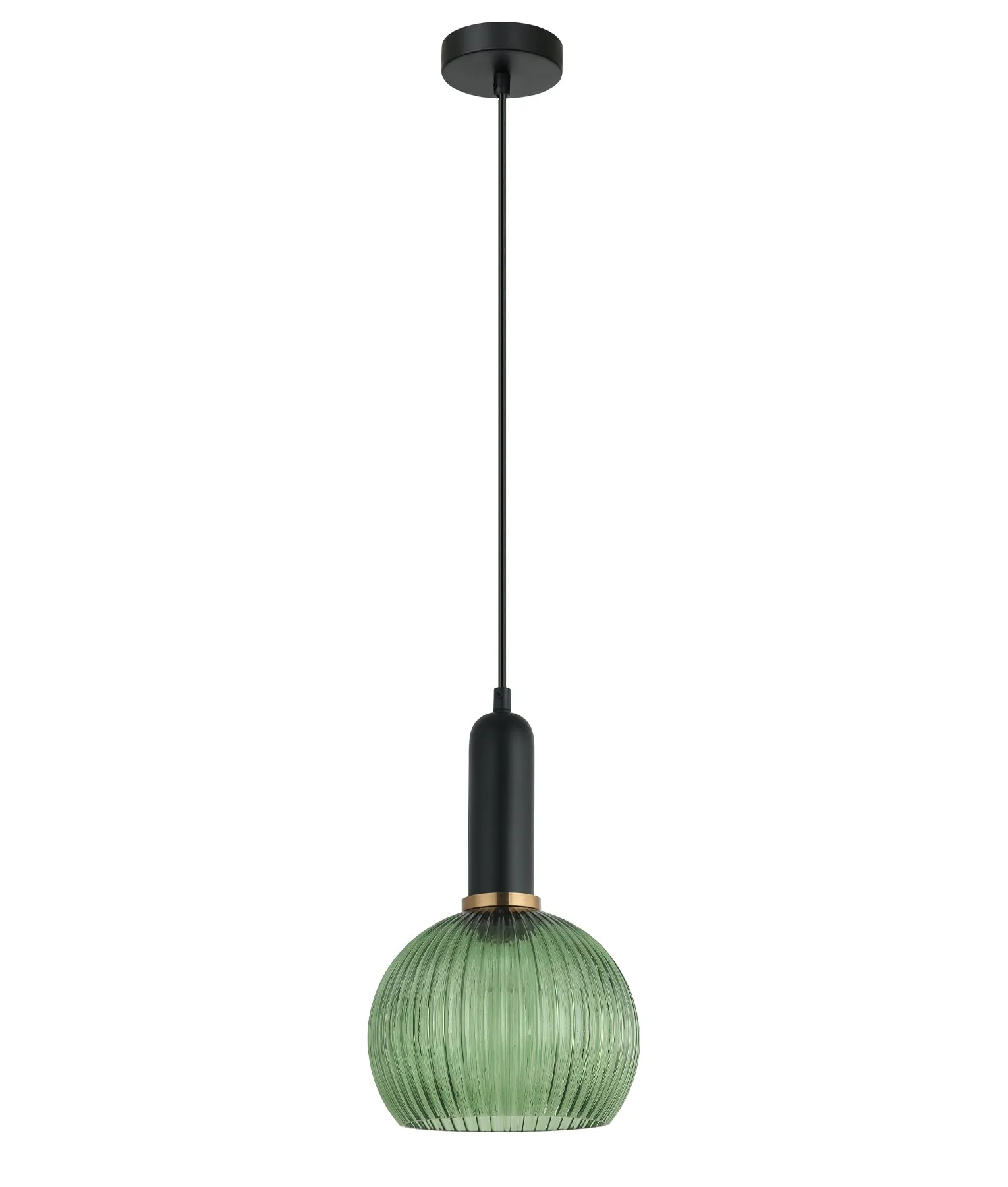 VINTAJ: Interior Wine Glass Shape Ribbed Glass Pendant Lights