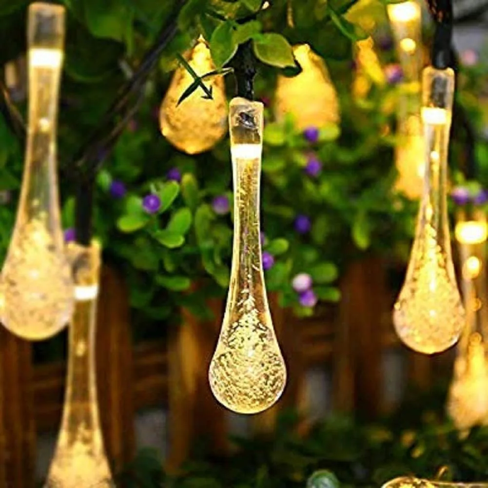 Water Drop Fiber 16 LED Flower Shape Light Ideal for Birthday Decoration, Diwali and for All Festival