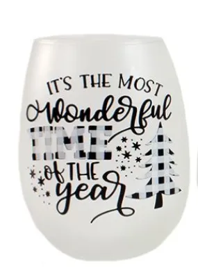 Wine Glass - Most Wonderful Time of the Year