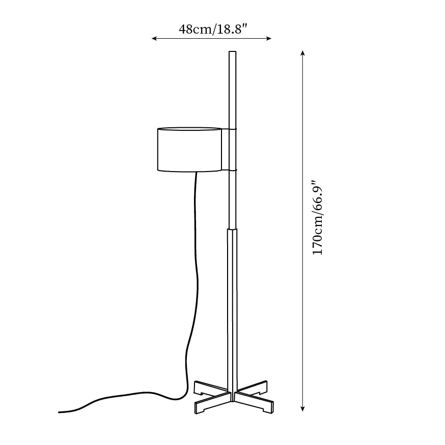 Wood Tmm Floor Lamp